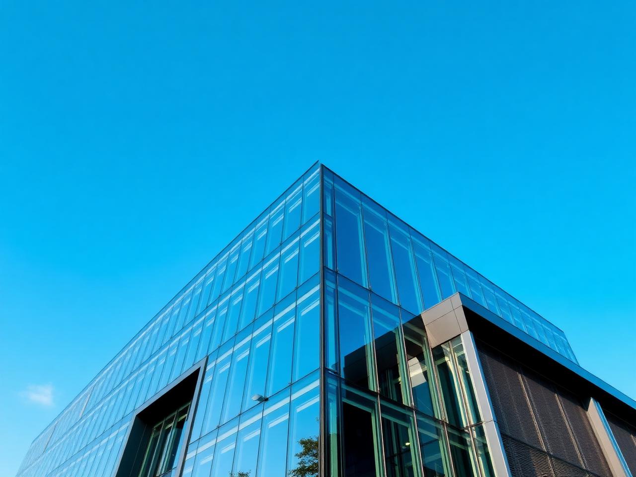 Modern commercial building exterior